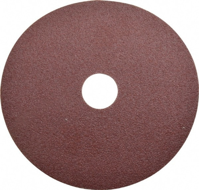 CGW Abrasives 48026 Fiber Disc: 5" Disc Dia, 7/8" Hole, 80 Grit, Aluminum Oxide