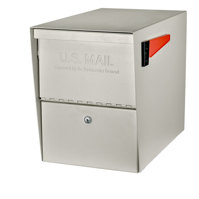 EPOCH DESIGN, LLC Mail Boss 7207  Package Master Locking Mailbox, 16 1/2inH x 12inW x 21 1/2inD, White