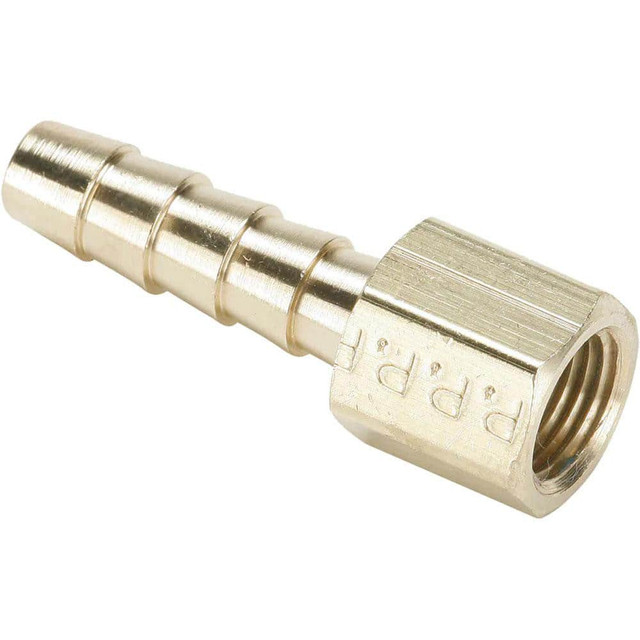 Parker 126HBL-8-6 Barbed Hose Fitting: 3/8" x 1/2" ID Hose, Female Connector