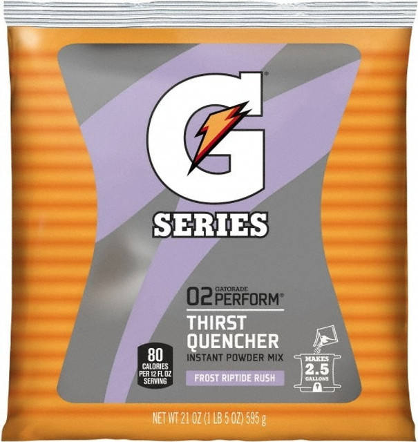 Gatorade 33673 Activity Drink: 21 oz, Pack, Riptide Rush, Powder, Yields 2.5 gal