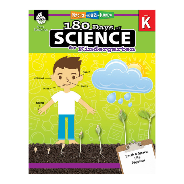 SHELL EDUCATION 51406  180 Days Of Science, Kindergarten