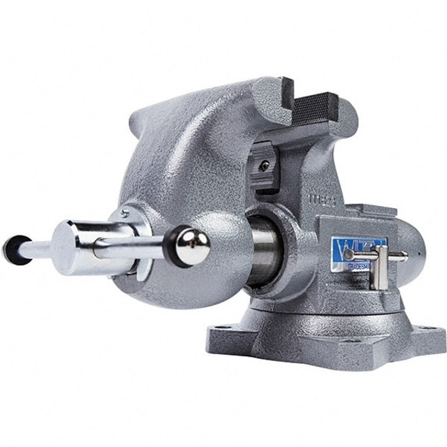 Wilton 28807 Bench & Pipe Combination Vise: 7-1/4" Jaw Opening, 4-1/4" Throat Depth