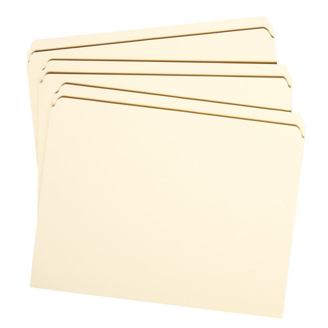 SMEAD MFG CO 10310 Smead Reinforced Tab Manila File Folders, Letter Size, Straight Cut, Box Of 100 SMEAD MFG CO 10310 Smead Reinforced Tab Manila File Folders, Letter Size, Straight Cut, Box Of 100