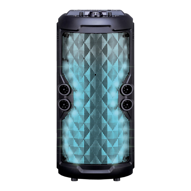SUPERSONIC INC. IQ-7208DJBT Supersonic Portable Bluetooth Speaker With Light Show, Black