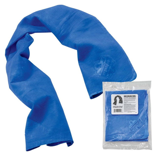 ERGODYNE CORPORATION 12410 Ergodyne Chill-Its 6602 Evaporative Cooling Towel, 29-1/2inH x 13inW, Blue, Pack Of 50 Towels ERGODYNE CORPORATION 12410 Ergodyne Chill-Its 6602 Evaporative Cooling Towel, 29-1/2inH x 13inW, Blue, Pack Of 50 Towels