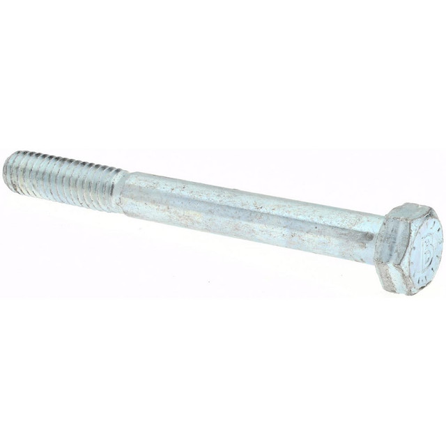 Bowmalloy 36206 Hex Head Cap Screw: 7/8-9 x 6-1/2", Grade 9 Alloy Steel, Zinc-Plated Clear Chromate