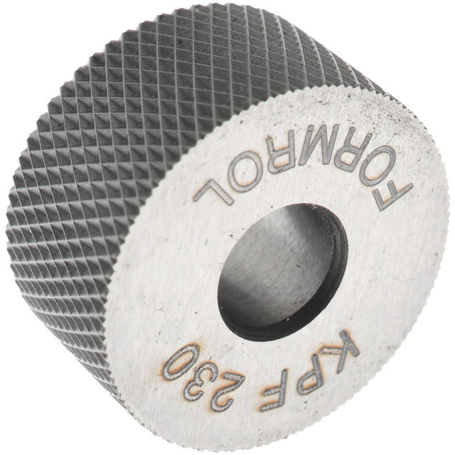 MSC KPF-230 Standard Knurl Wheel: 3/4" Dia, 90 ° Tooth Angle, 30 TPI, Diamond, High Speed Steel