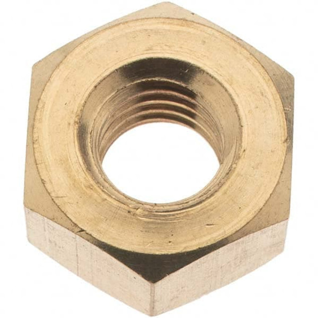 Value Collection 91802 3/8-16 UNC Brass Right Hand Heavy Hex Nut