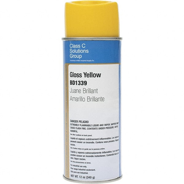 Seymour of Sycamore BD1339-1 Enamel Spray Paint: Yellow, Gloss, 12 oz