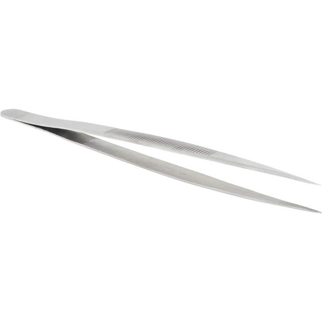 Value Collection 10109-SS Diamond Tweezer: Stainless Steel, Fine Point Tip, 6-13/32" OAL