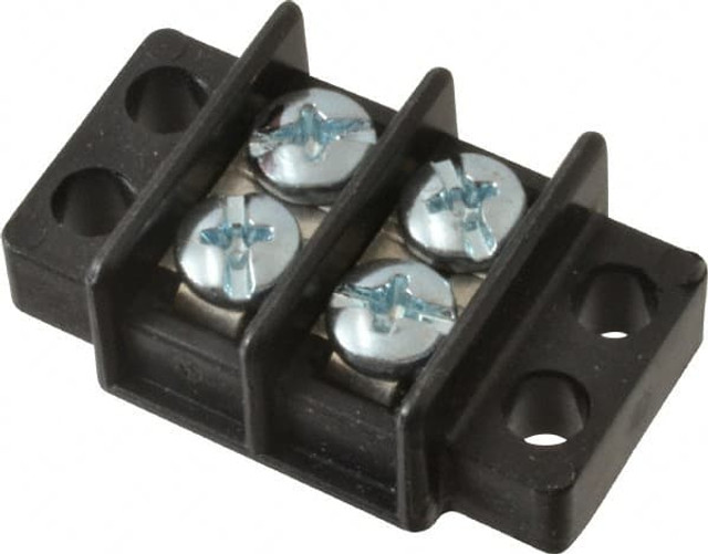 Ideal 89-302 2 Poles, 300 Volt, 30 Amp, -40 to 266°F, Polyester Thermoplastic, Polyester Thermoplastic Multipole Terminal Block