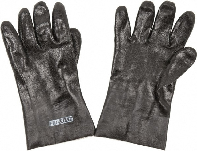 PRO-SAFE 58-8230DD Chemical Resistant Gloves: Large, Polyvinylchloride, Supported