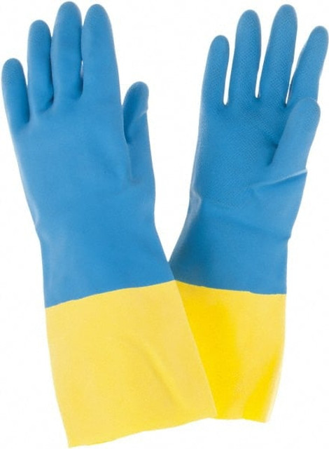 PIP 52-3670/S Chemical Resistant Gloves: Small, 28 mil Thick, Latex & Neoprene, Unsupported