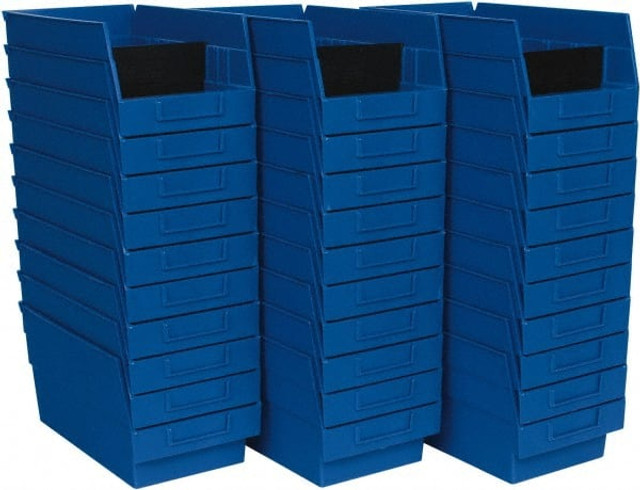Quantum Storage QSB202BLCS Plastic Hopper Shelf Bin: Blue