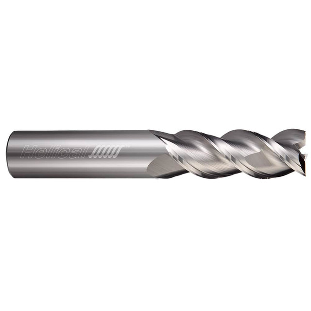 Helical Solutions 03345 Square End Mill: 3/8" Dia, 1" LOC, 3 Flutes, Solid Carbide