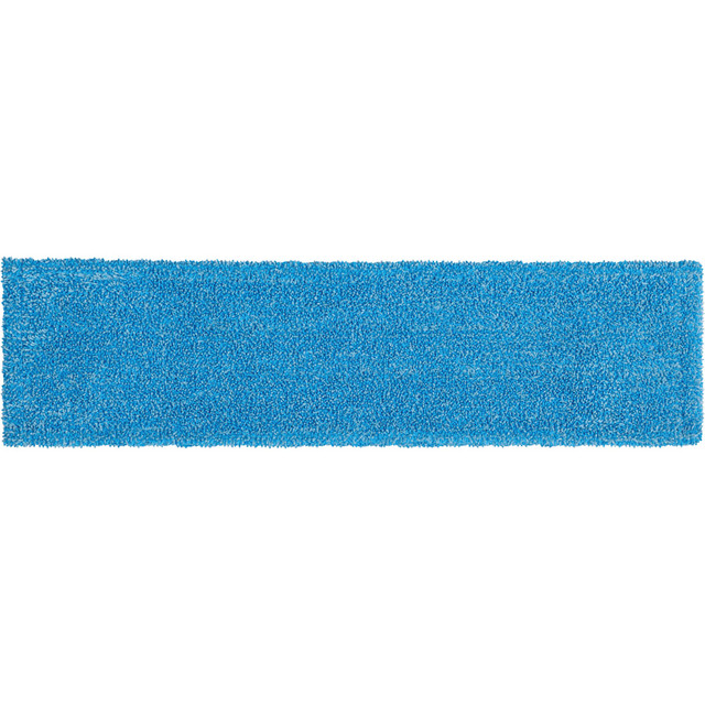 RUBBERMAID Rubbermaid Commercial RCP2132427  Adaptable Microfiber Flat Mop Pads, 19-1/2in x 5-1/2in, Blue, Pack Of 12 Pads