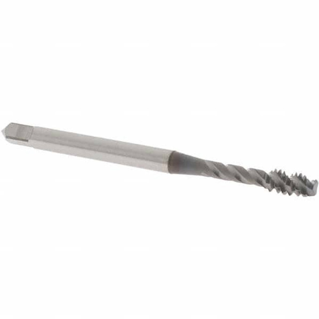 OSG 1724208 Spiral Flute Tap: #6-32 UNC, 3 Flutes, Modified Bottoming, 3B Class of Fit, Vanadium High Speed Steel, TICN Coated