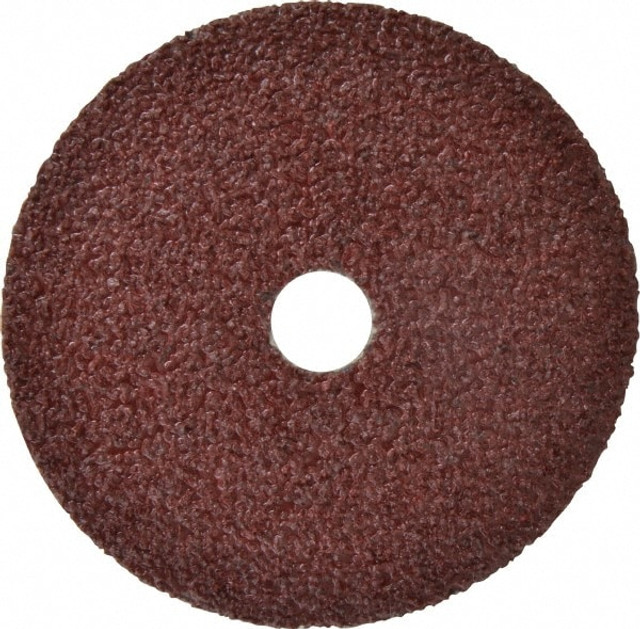 CGW Abrasives 48001 Fiber Disc: 4" Disc Dia, 5/8" Hole, 24 Grit, Aluminum Oxide