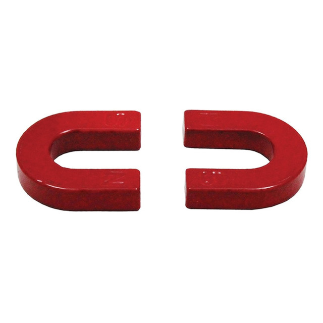 DOWLING MAGNETS DO-MC08 Horseshoe Magnets, 1 1/4in, Red, Grade 1 - Grade 7, Pack Of 25 Magnets DOWLING MAGNETS DO-MC08 Horseshoe Magnets, 1 1/4in, Red, Grade 1 - Grade 7, Pack Of 25 Magnets