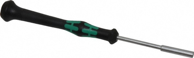 Wera 05118132001 Precision Nut Driver: 1/8" Drive, Solid Shaft, Ergonomic Handle, 6-1/4" OAL