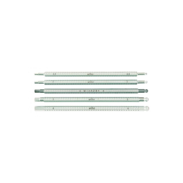 Wiha 28476 5 Piece Hex Drive Bit Set