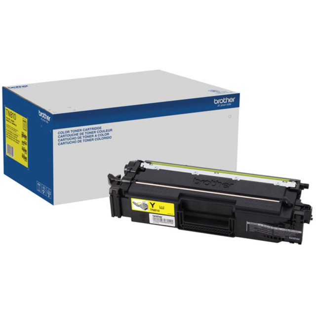 BROTHER INTL CORP TN810Y Brother TN810Y Original Standard Yield Laser Toner Cartridge - Yellow - 1 Each - 6500 Pages