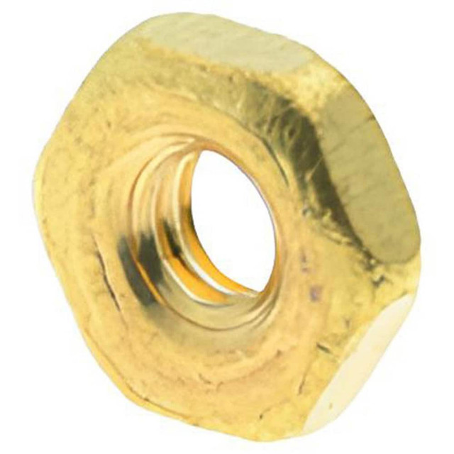 Value Collection 3RNMS002C Hex Nut: #2-56, Grade 655 Brass, Uncoated