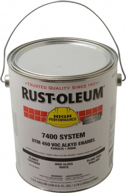 Rust-Oleum 2766402 Industrial Enamel Paint: 10 gal, High-Gloss, White