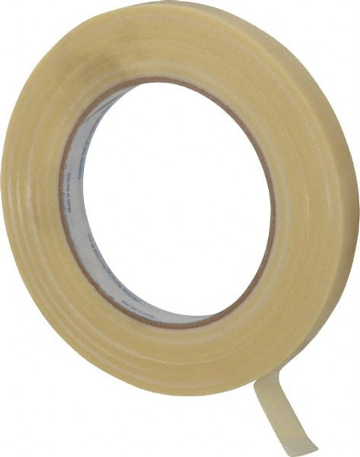 Intertape RG15..26 Packing Tape: 1/2" Wide, Natural, Rubber Adhesive