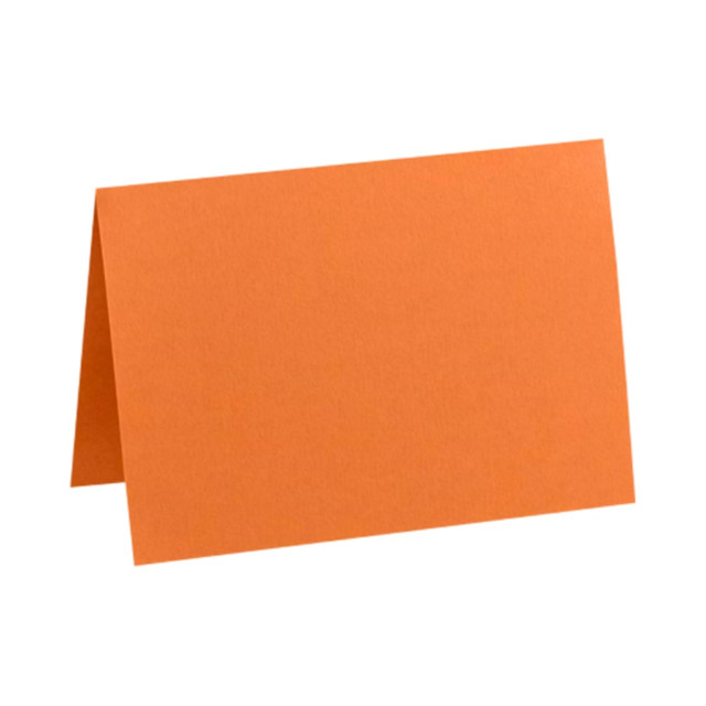 ACTION ENVELOPE LUX EX5030-11-50  Folded Cards, A6, 4 5/8in x 6 1/4in, Mandarin Orange, Pack Of 50