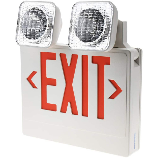 PRO-SOURCE GCB-200SR 1 Face Ceiling & Wall Mount LED Combination Exit Signs
