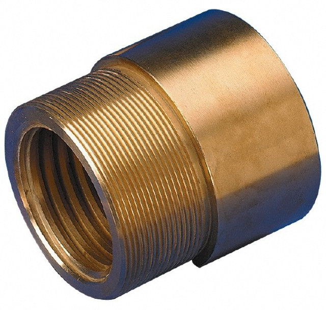 Keystone Threaded Products NQ016AC1F003840 1-1/2" Long, 1-1/2" High, 1/2" Thread Length, Bronze, Left Hand, Round, Precision Acme Nut