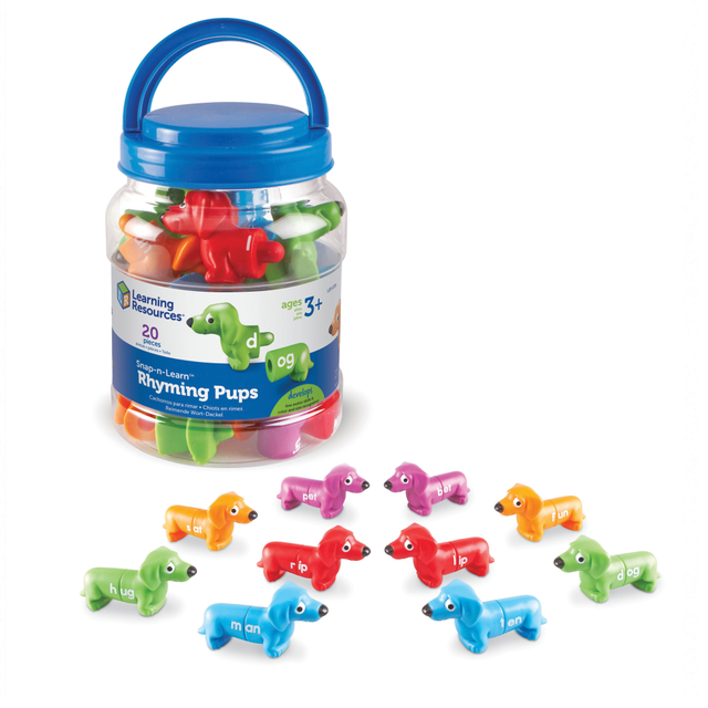LEARNING RESOURCES, INC. LER6705 Learning Resources Snap-n-Learn Rhyming Pups, Pre-K To Grade 4 LEARNING RESOURCES, INC. LER6705 Learning Resources Snap-n-Learn Rhyming Pups, Pre-K To Grade 4