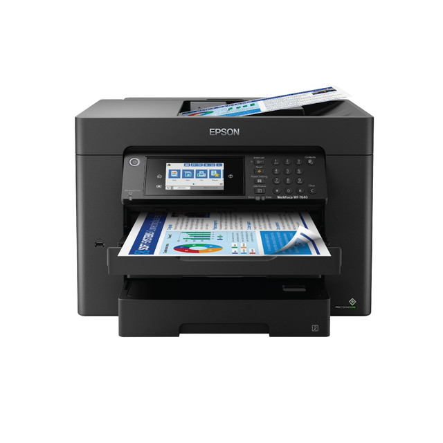 EPSON AMERICA INC. C11CH67201 Epson WorkForce Pro WF-7840 Wide-Format Wireless Inkjet All-In-One Color Printer