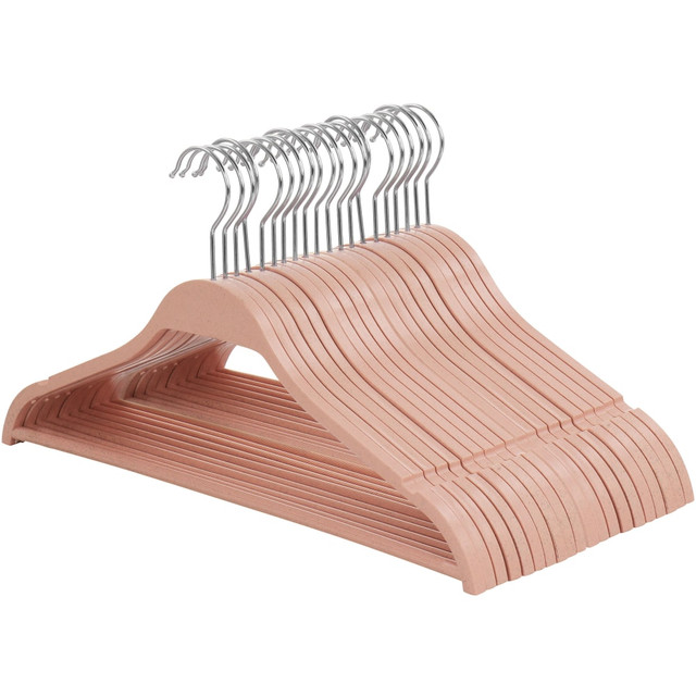 MEGAGOODS, INC. 995117651M Elama Home Coat Hangers, Pink, Pack Of 20 Hangers