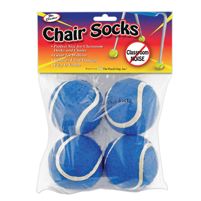 THE PENCIL GRIP TPG233  Chair Socks, Blue, Pack Of 144 Chair Socks