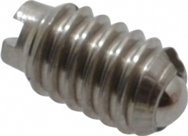 Vlier SSB46 Threaded Ball Plunger: 4-48, 0.062" Ball Dia, 0.187" Body Length, 0.02" Max Ball Reach