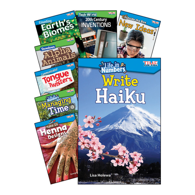 Encouraging kids to read more with high-interest STEAM topics can be an easy and fun way for students to develop language arts skills. This 8-book set includes eye-catching images and sidebars designed to attract the attention of young learners and get them reading from cover to cover.  Fun way for kids to learn more about STEAM topics, such as alpha animals, tongue twisters and 20th century inventions.  Each book includes informational texts, like a table of contents, glossary and index.  Packed with attention-grabbing images and detailed sidebars to help keep students engaged and learning.  8-book set is aligned with state and national standards.  Designed for students in grades 2 to 3.