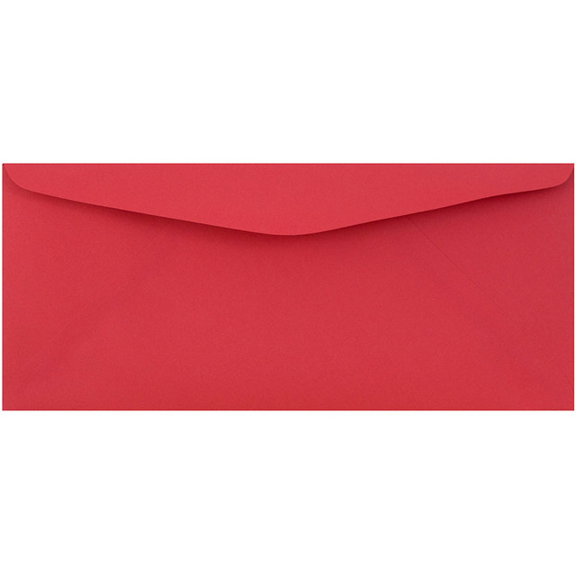 SEAGATE TECHNOLOGY LLC PACV352 JAM Paper Business Envelopes, #9, Gummed Seal, Red, Pack Of 50