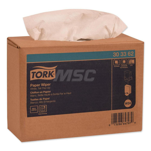 Tork TRK303362 Paper Towels: Single Fold, Pop Up Box, 4 Ply, White