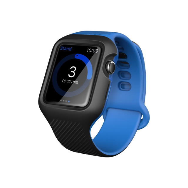 I BLASON LLC i-Blason AW3-42-NU-BLUE  Unity Wristband Case - Wrist pack for smart watch - thermoplastic polyurethane (TPU) - blue - for Apple Watch (42 mm, 44 mm)