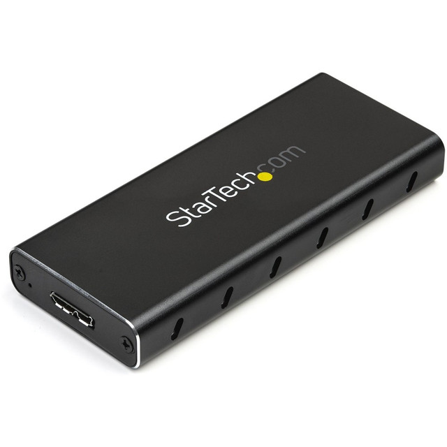 STARTECH.COM SM21BMU31C3  M.2 SSD Enclosure for M.2 SATA SSDs - USB 3.1 (10Gbps) with USB-C Cable - External Enclosure for USB-C Host - Aluminum - Turn your M.2 SATA drive into an ultra-fast and portable storage solution for USB C enabled host includ