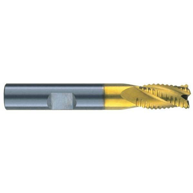 RobbJack STR-401-14-C Square End Mill: 7/16'' Dia, 5/8'' LOC, 7/16'' Shank Dia, 2-3/4'' OAL, 4 Flutes, Solid Carbide