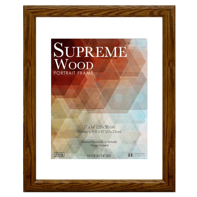 TIMELESS FRAMES 42036  Supreme Picture Frame, 11in x 14in, Honey