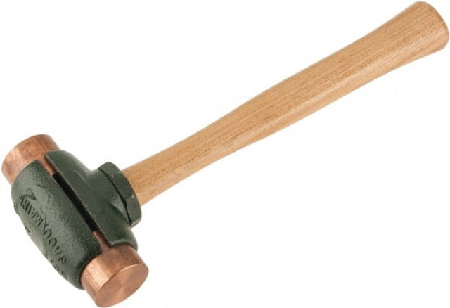 Garland 36002 Non-Marring Hammer: 56 oz, 1-1/2" Face Dia, Copper Head