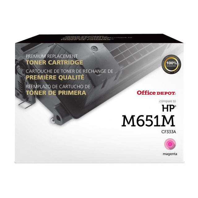 CLOVER TECHNOLOGIES GROUP, LLC Office Depot 200786P  Remanufactured Magenta Toner Cartridge Replacement for HP 654A, OD654AM