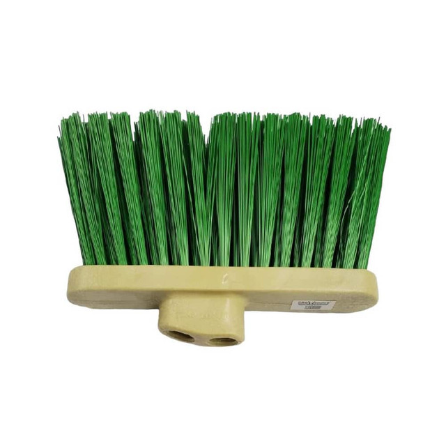 PRO-SOURCE 78277621 10" Wide, Green Polypropylene Bristles, Angled Broom