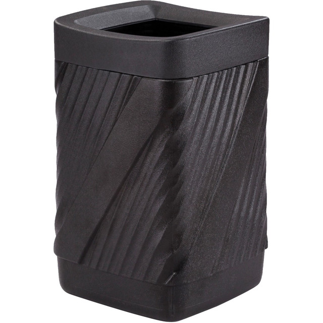 SAFCO PRODUCTS CO 9372BL Safco Twist Waste Receptacle - 32 gal Capacity - Removable Lid, Durable, UV Resistant, Fade Resistant - 30in Height x 18.9in Width x 18.9in Depth - High-density Polyethylene (HDPE) - Black - 1 Each SAFCO PRODUCTS CO 9372BL Safco Twist Waste Receptacle - 32 gal Capacity - Removable Lid, Durable, UV Resistant, Fade Resistant - 30in Height x 18.9in Width x 18.9in Depth - High-density Polyethylene (HDPE) - Black - 1 Each
