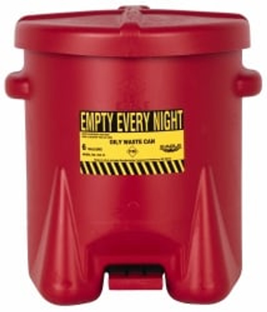 Eagle 933FL 6 Gallon Capacity, Polyethylene Oily Waste Can