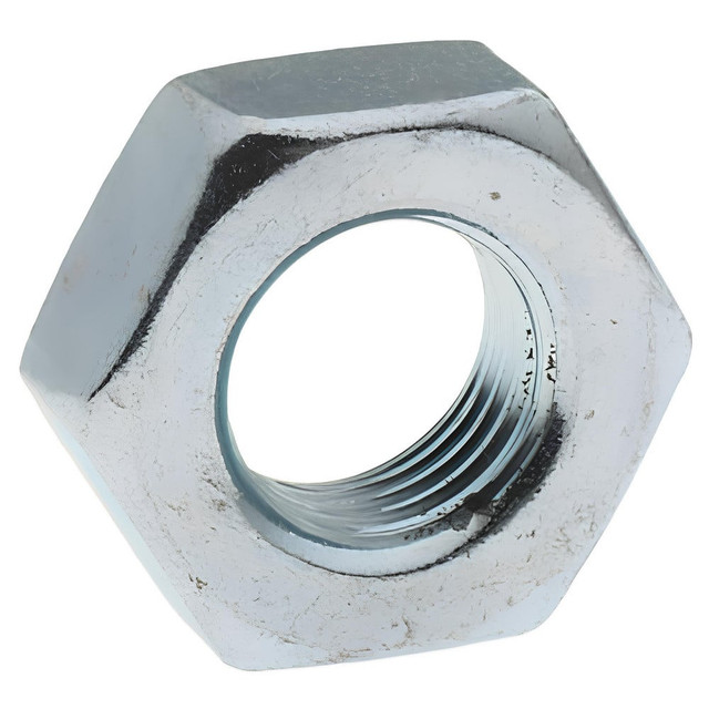 Value Collection 38NH Hex Nut: 3/8-24, Steel, Zinc-Plated